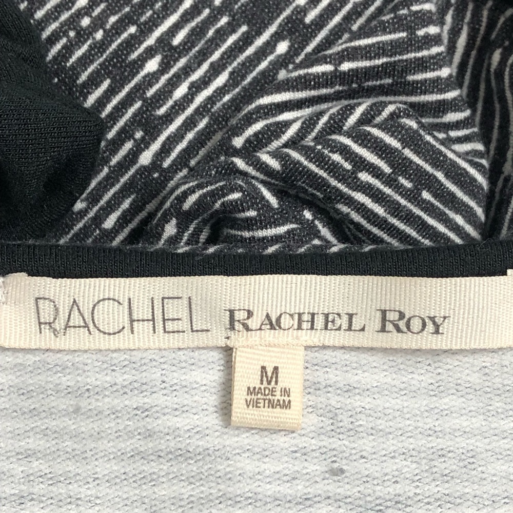 Rachel Rachel Roy Black White Zipper Tunic Dress M - Picture 3 of 8